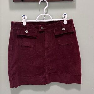 Patagonia Women’s Burgundy Corduroy Skirt Size Small